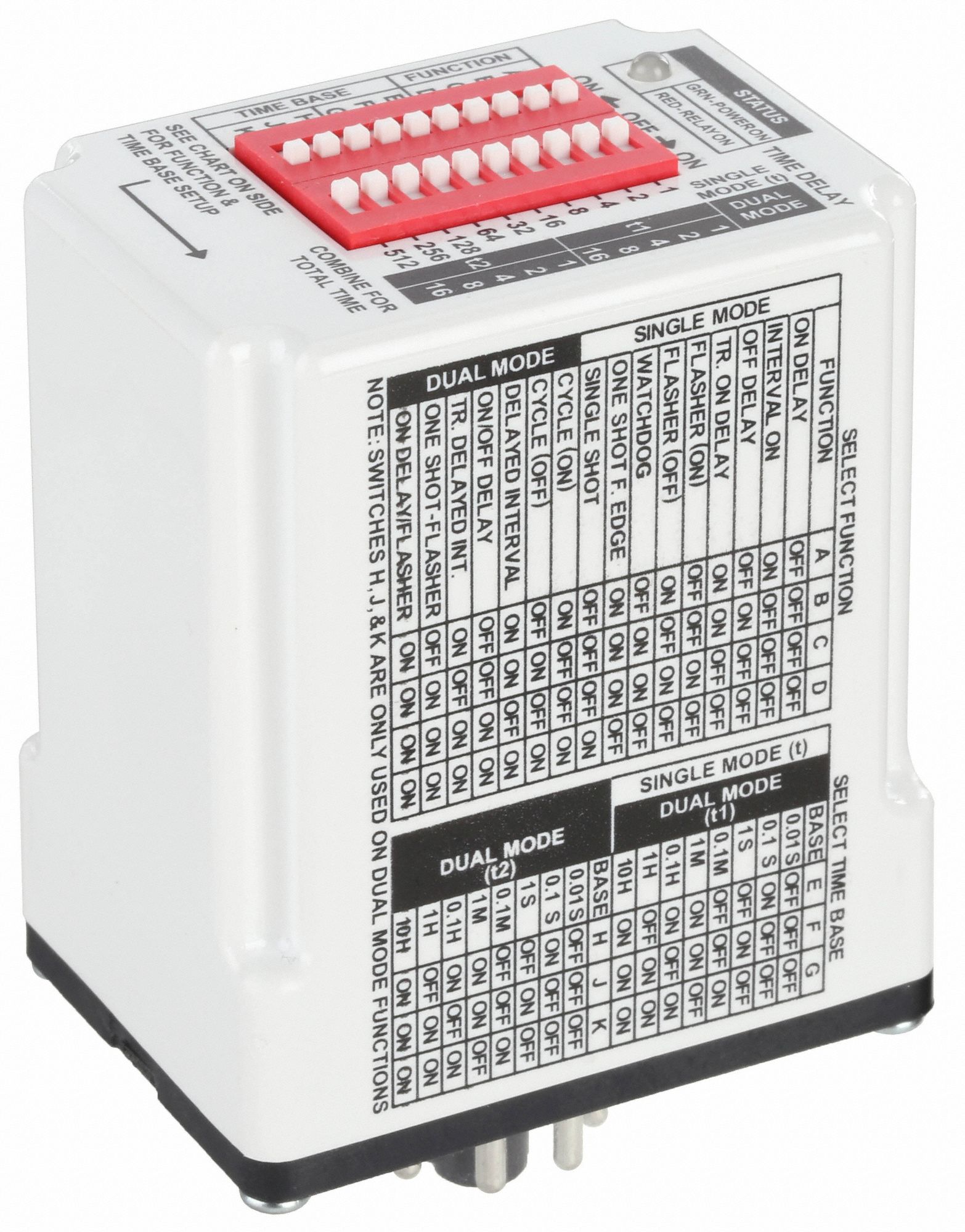 MACROMATIC TD-88162 Time Delay Relay,120VAC/DC,10A,SPDT 