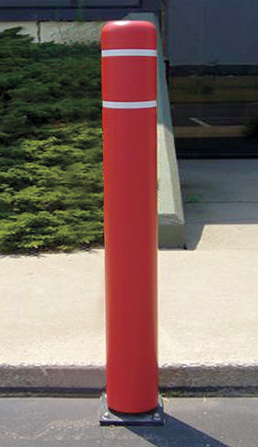 POST GUARD Flexible Bollard 7 11/32 in Outside Dia., 52 in Finished Ht, 52 in Overall Ht