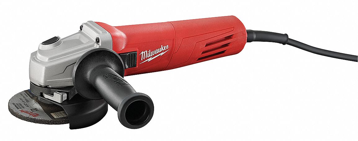 MILWAUKEE Angle Grinder: 11 A, 11,000 RPM Max. Speed, Slide, 4 1/2 in Wheel  Dia