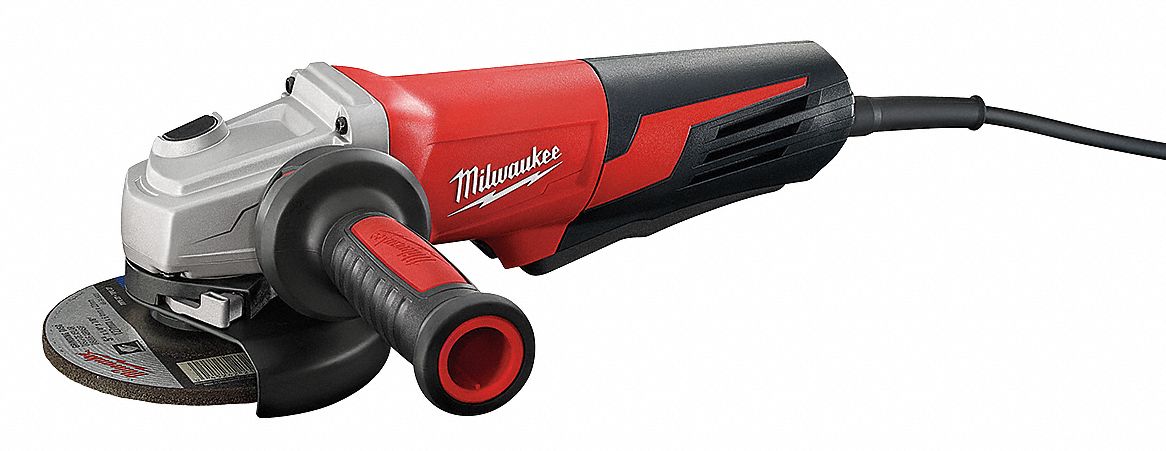 Milwaukee Tool - Corded Angle Grinder: 5″ Wheel Dia, 11,000 RPM, 5