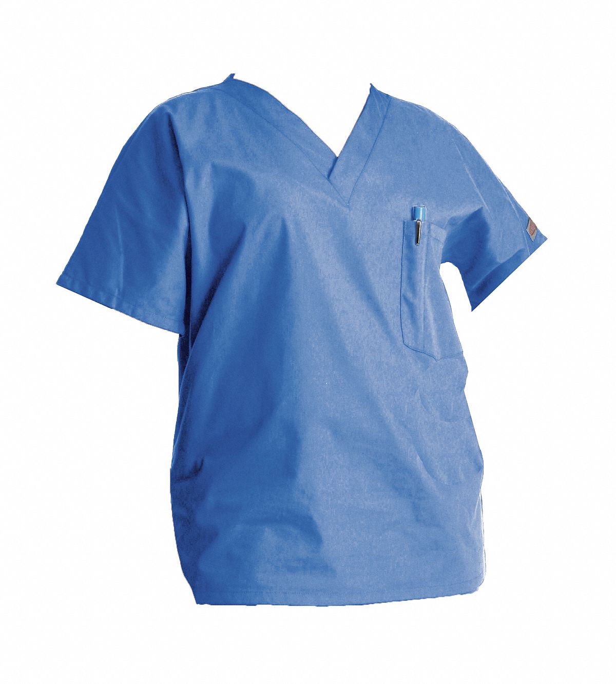 SCRUB ZONE 70221 Scrub Shirt,Ceil Blue,Womens,S