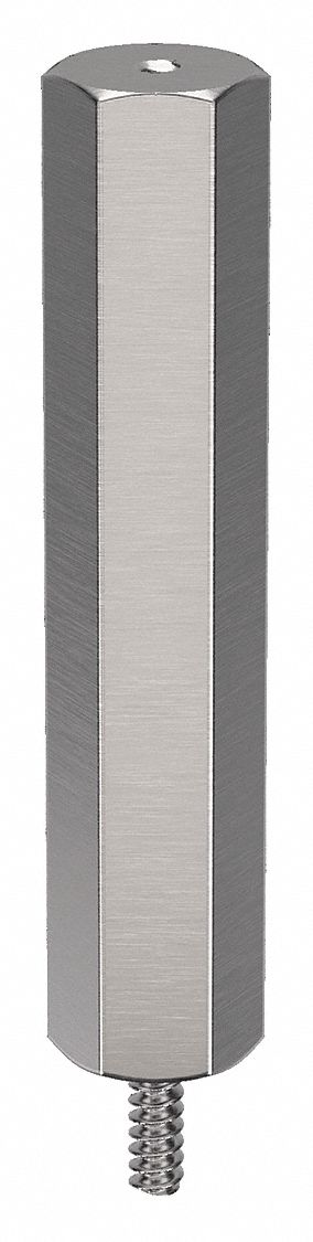 Standoff: #2-56 Thrd Sz, 2 in Lg, 1 in Body Lg, 5/32 in Thread Lg, 3/16 in Hex Wd, Stainless Steel