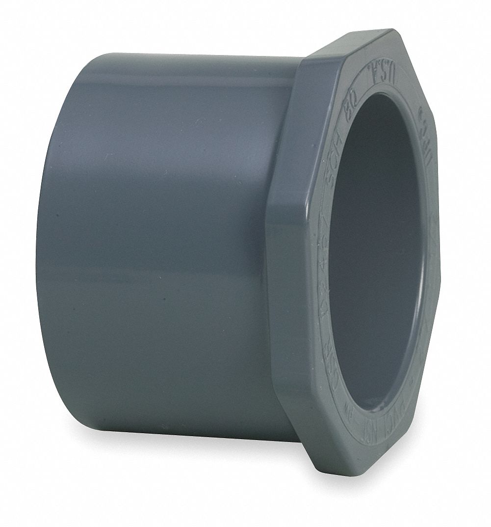 Gf Piping Systems Pvc Reducing Bushing Spigot X Socket 3 4 In X 1 2 In Pipe Size Pipe Fitting 6mv45 7 101 Grainger