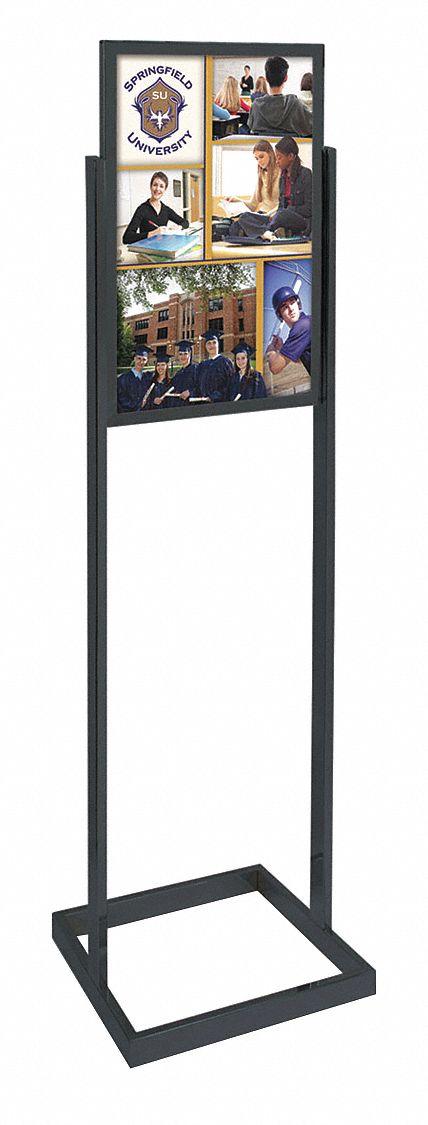 Floor Sign Holder Aluminum