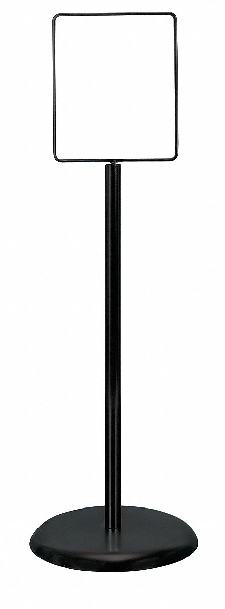 PORTE-PANNEAU,PDESTAL,8-1/2X11,METAL,NR