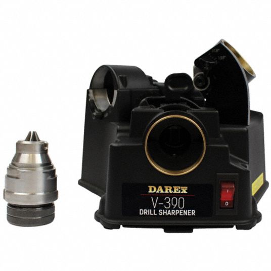 DAREX, Benchtop, 118°to 140° Point Angle Sharpened, Drill Bit Sharpener 6MVH6JVT390 Grainger