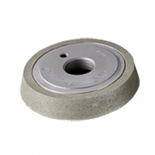 Grinding Wheel: 3 in Abrasive Wheel Dia, Cubic Boron Nitride, 180 Abrasive Grit, Type 12