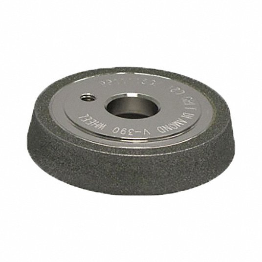Grinding Wheel: 3 in Abrasive Wheel Dia, Diamond, 180 Abrasive Grit, Type 12