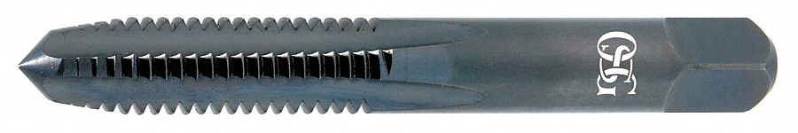 Straight Flute Tap: 1/2"-13 Thread Size, 1 1/8 in Thread Lg, 3 11/32 in Overall Lg, Plug, H10