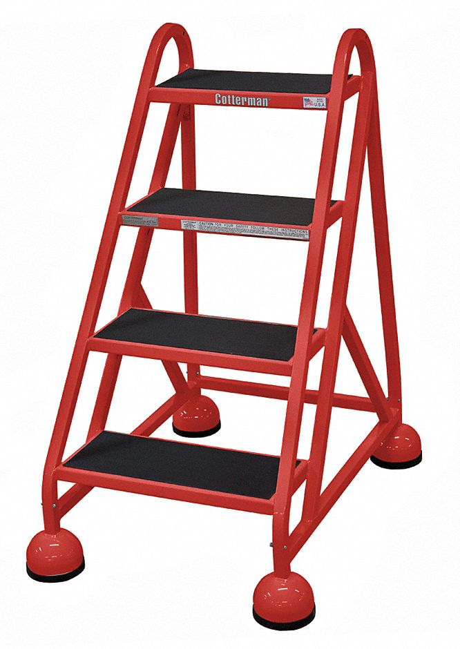 COTTERMAN, 3 ft Platform Ht, Assembled, Rolling Ladder - 6MXG9|ST-420 ...