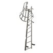 Steel Fixed Ladders with Safety Cage, without Walk-Thru Included