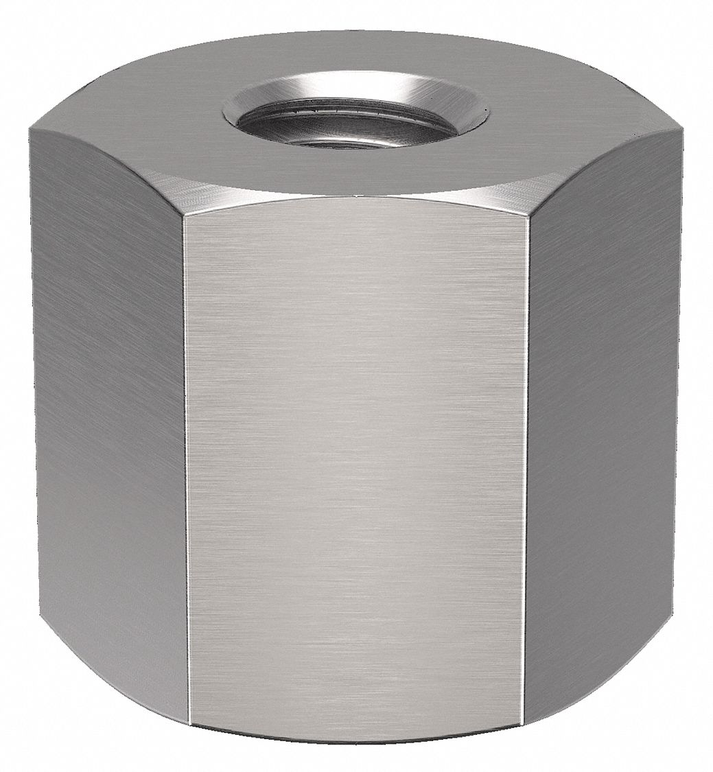 Standoff: #2-56 Thrd Sz, 3/16 in Lg, Hex, Stainless Steel, Plain, 3/16 in Hex Wd