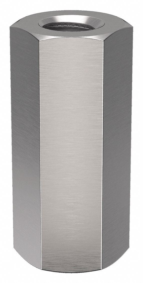 Standoff: #4-40 Thrd Sz, 7/16 in Lg, Hex, Stainless Steel, Plain, 3/16 in Hex Wd