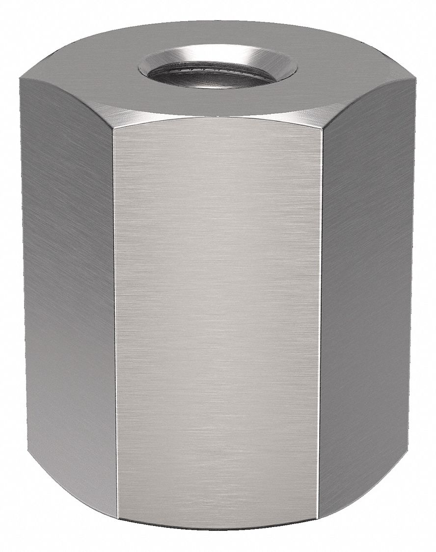 Standoff: #4-40 Thrd Sz, 5/16 in Lg, Hex, Stainless Steel, Plain, 1/4 in Hex Wd