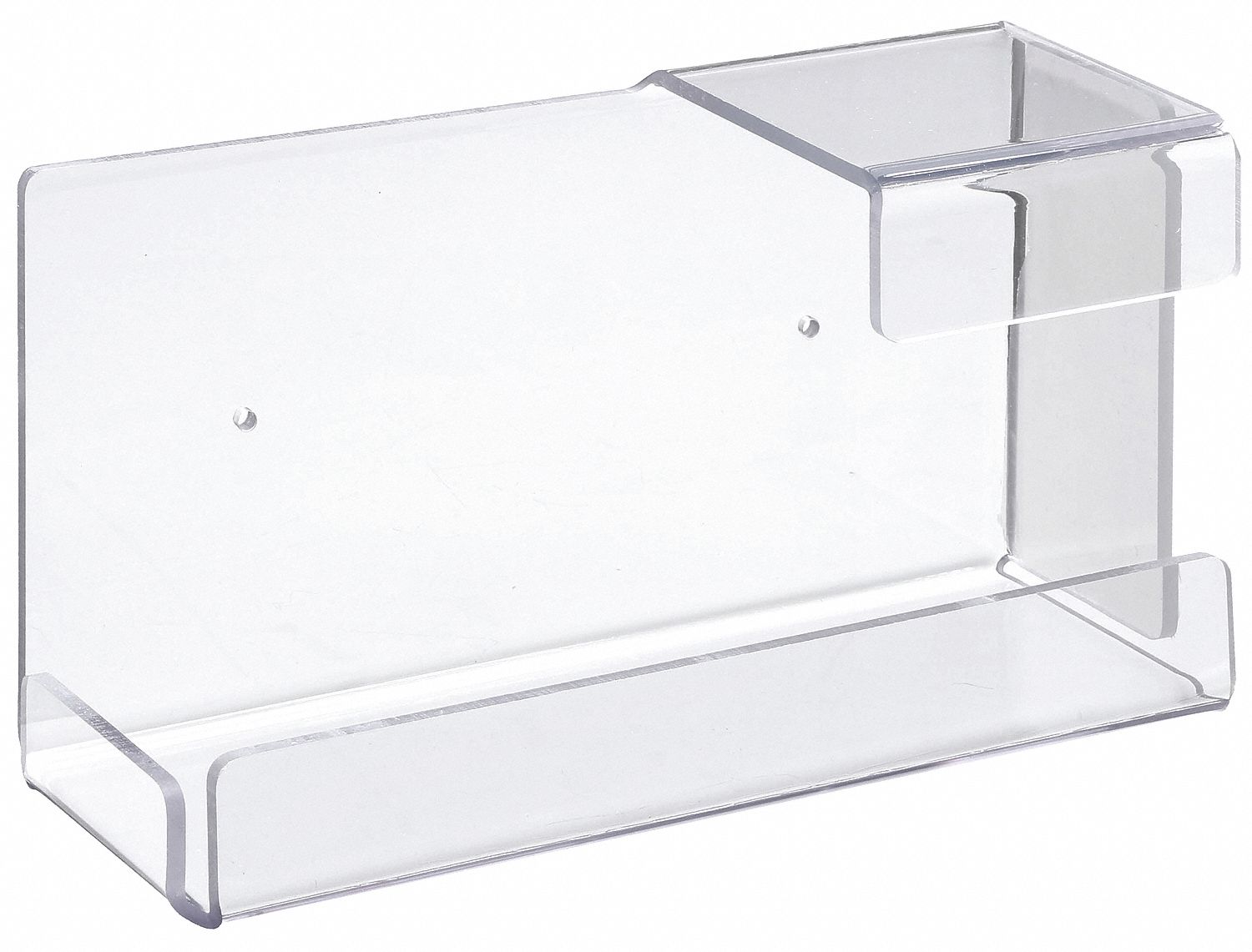 UNIVERSAL MOUNT GLOVE DISPENSER, RECYCLED PETG, CLEAR, 10½ IN HT, 6 IN WD, 4 IN DP