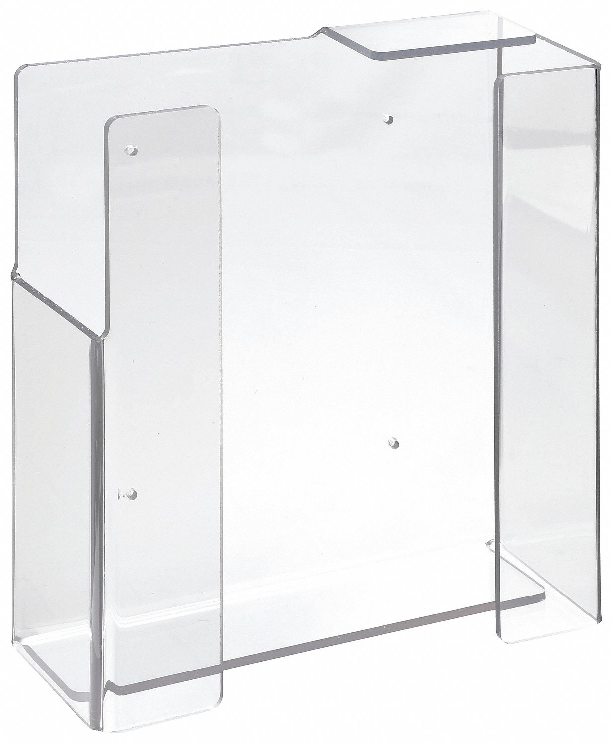 UNIVERSAL MOUNT GLOVE DISPENSER, RECYCLED PETG, CLEAR