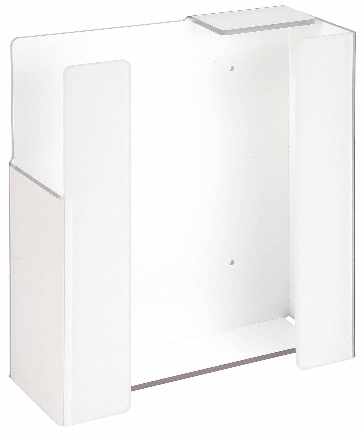 UNIVERSAL MOUNT GLOVE DISPENSER, RECYCLED PETG, WHITE, 10½ X 12 X 4 IN