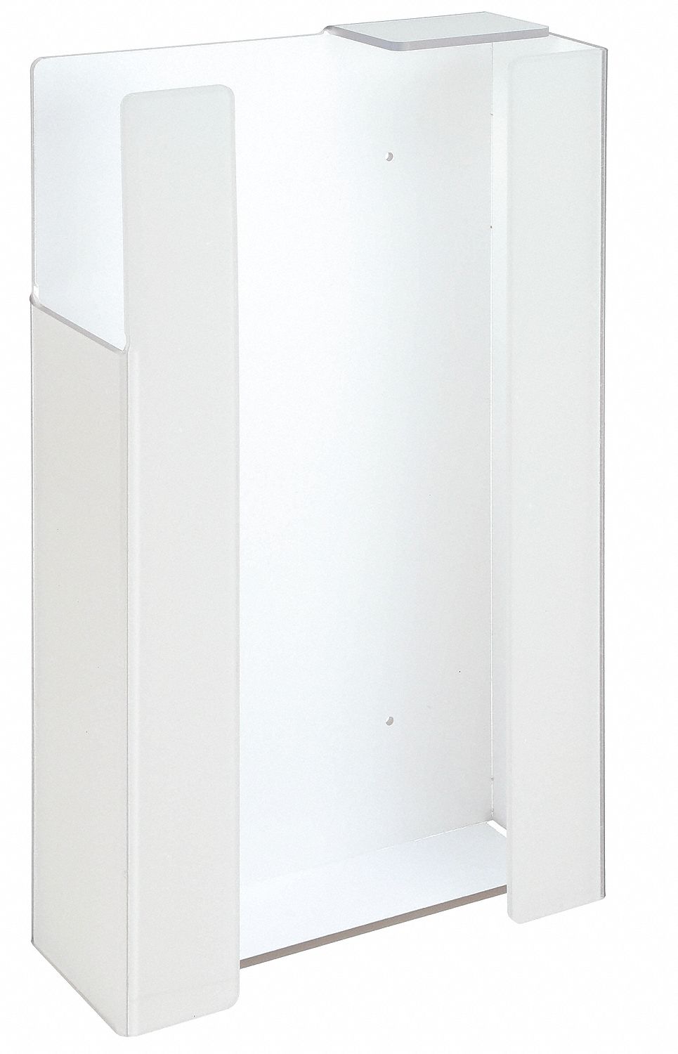 UNIVERSAL MOUNT GLOVE DISPENSER, RECYCLED PETG, WHITE, 10½ X 16 X 4 IN