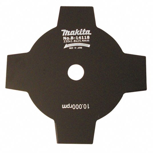 MAKITA Brush Cutting Blade, 9 In. Dia., 9 In. L 6MYE2B14118 Grainger