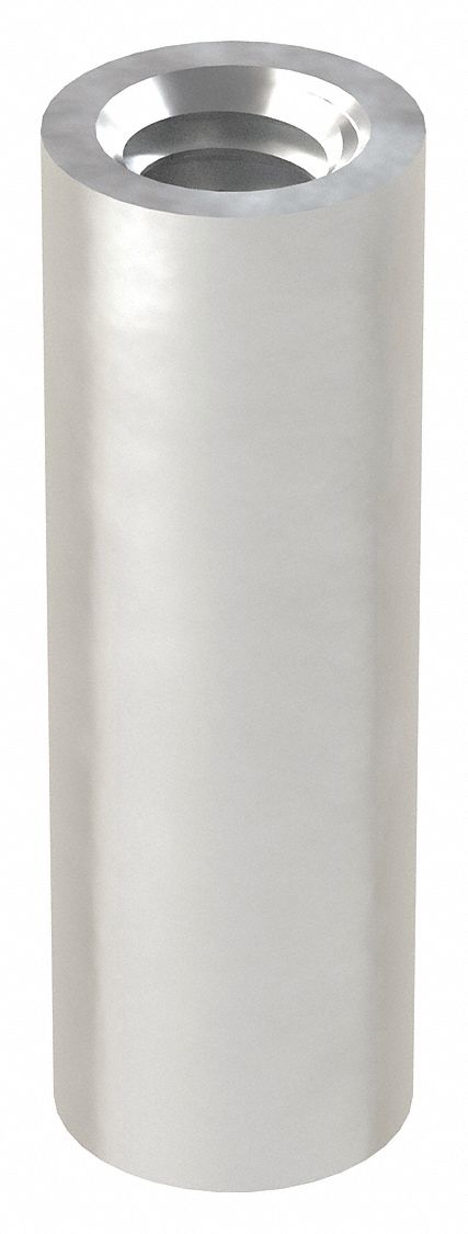Standoff: #8-32 Thrd Sz, 3/4 in Lg, Round, Aluminum, Plain, 1/4 in Dia