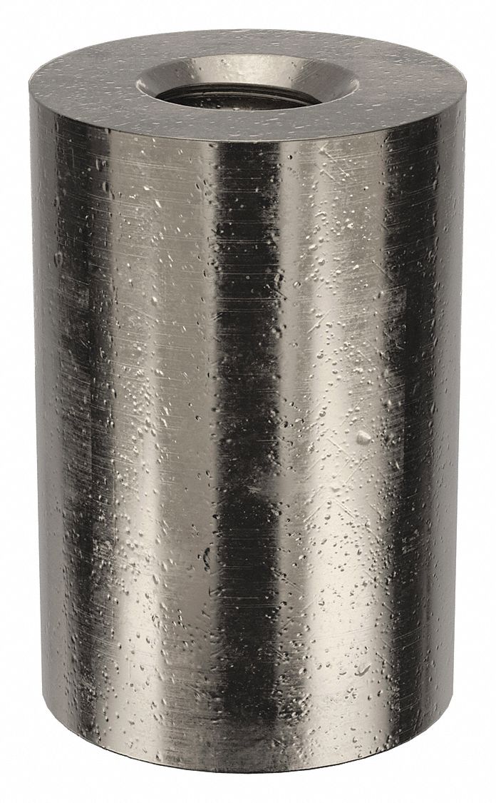 Standoff: #4-40 Thrd Sz, 3/8 in Lg, Round, Brass, Nickel Plated, 1/4 in Dia