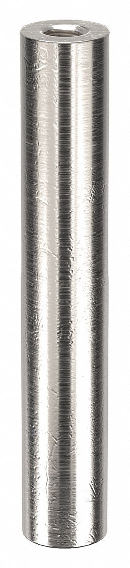 Standoff: #6-32 Thrd Sz, 1 1/2 in Lg, Round, Aluminum, Plain, 1/4 in Dia