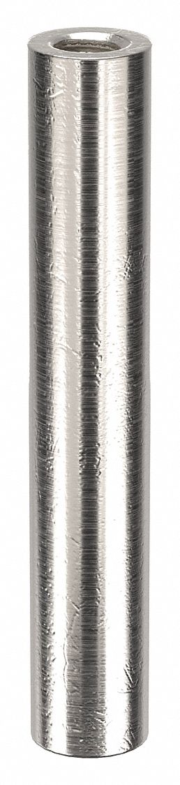 Standoff: #8-32 Thrd Sz, 1 1/2 in Lg, Round, Aluminum, Plain, 1/4 in Dia