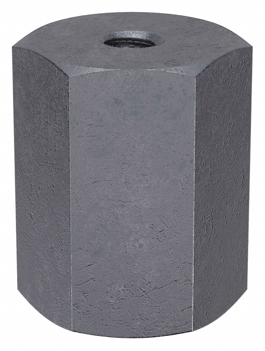 Standoff: #8-32 Thrd Sz, 1 in Lg, Hex, Brass, Zinc Plated, 3/8 in Hex Wd