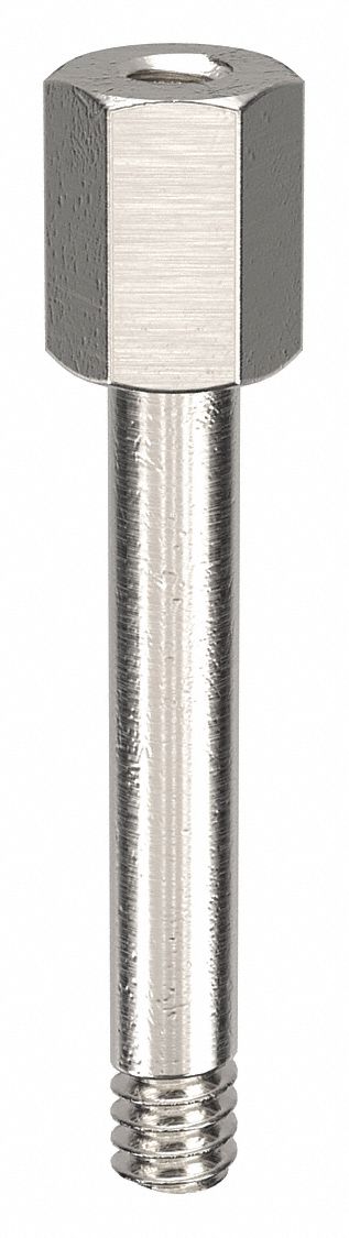 Standoff: #4-40 Thrd Sz, 1/2 in Lg, 3/8 in Body Lg, 1/4 in Thread Lg, 3/16 in Hex Wd, Aluminum