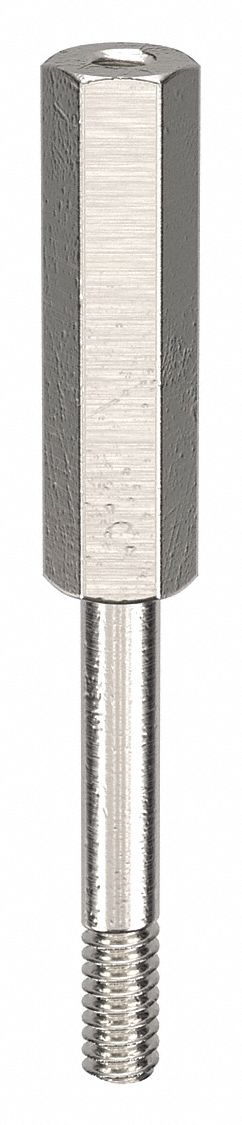 Standoff: #4-40 Thrd Sz, 1 1/2 in Lg, 1 in Body Lg, 3/4 in Thread Lg, 3/16 in Hex Wd, Aluminum