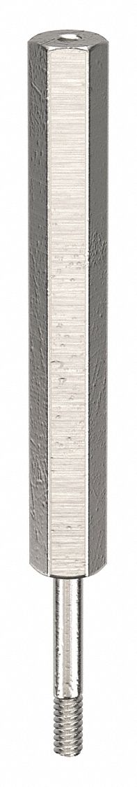 Standoff: #4-40 Thrd Sz, 4 in Lg, 1/4 in Body Lg, 2 in Thread Lg, 1/4 in Hex Wd, Aluminum, Plain
