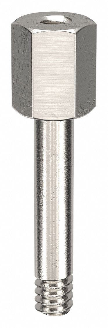 Standoff: #6-32 Thrd Sz, 5/8 in Lg, 5/16 in Body Lg, 5/16 in Thread Lg, 1/4 in Hex Wd, Aluminum