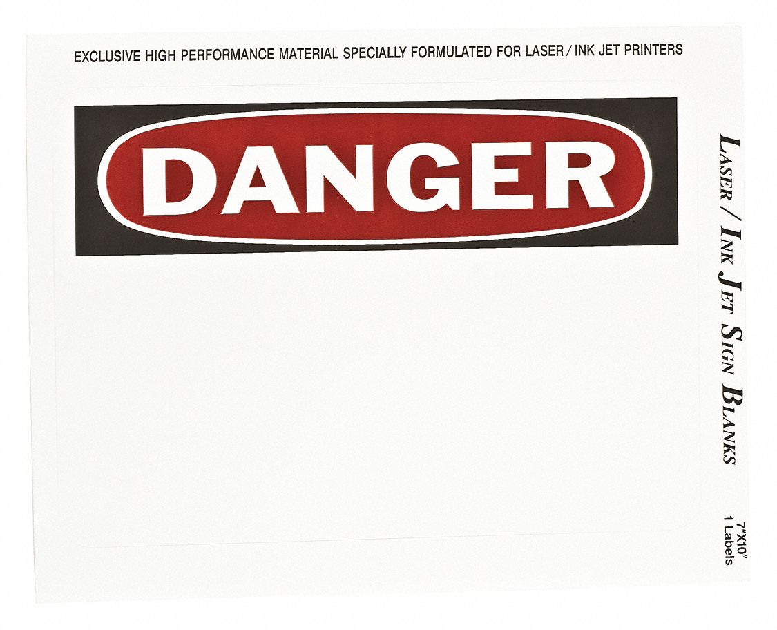 PrecutLabelSheet, Black/Red/White, PK25