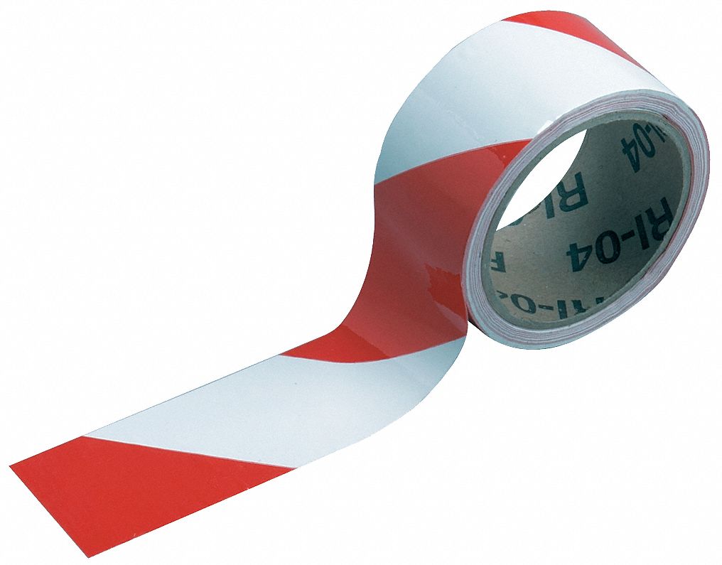 Safety Warning Tape, Striped Grainger