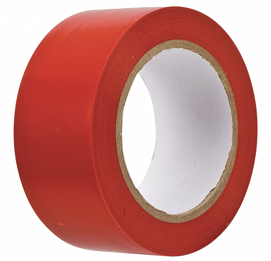 TAPE AISLE MARKING VINYL 2X36YD RED