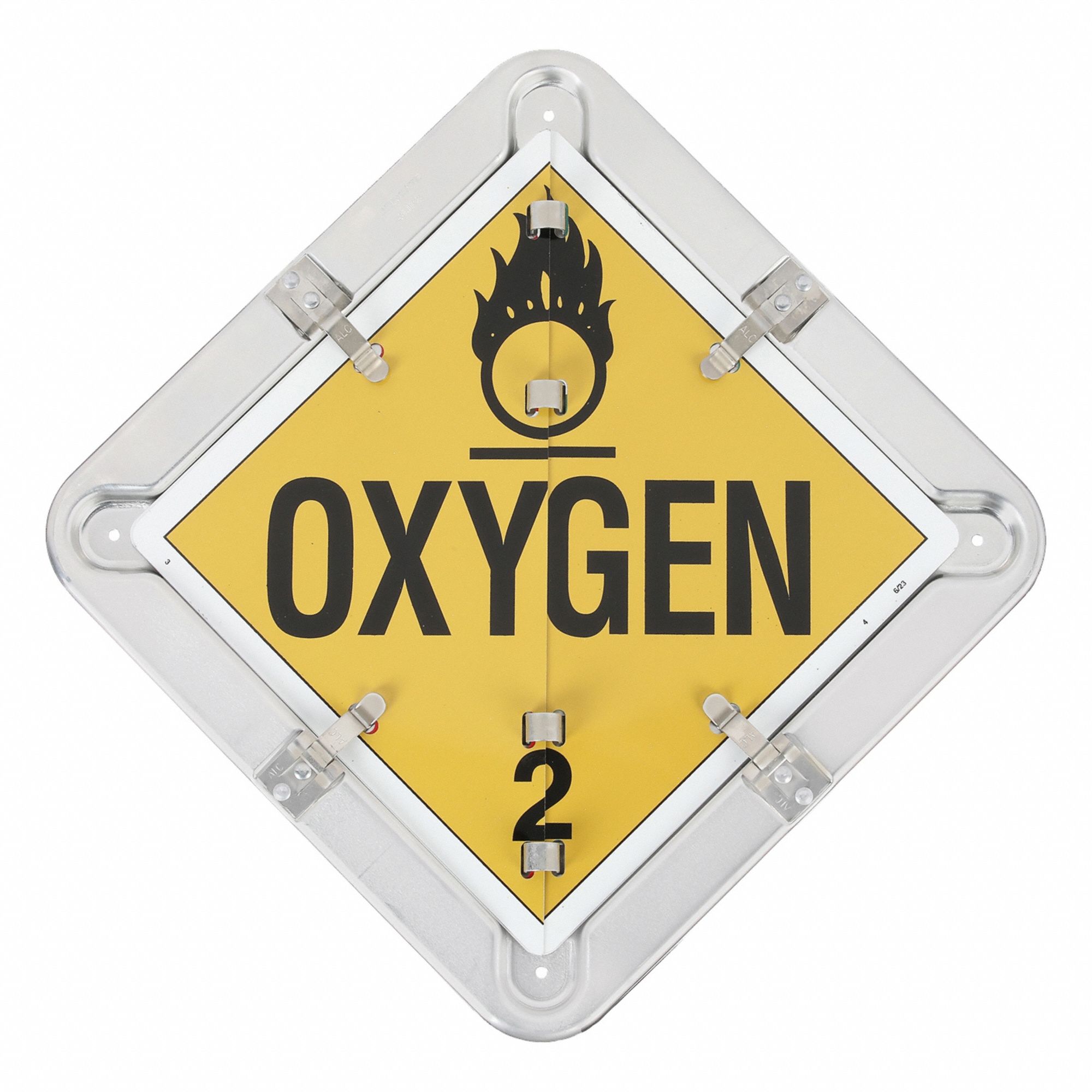 DOT Container Placard: Various DOT Classes, 13 5/8 in x 13 5/8 in, 13 5/8 in Label Ht, Placard