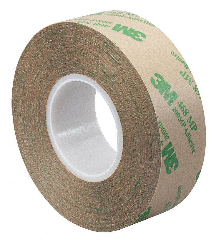 TRANSFER TAPE, 468MP, GENERAL PURPOSE, ½ IN X 20 YD, 5.2 MIL, POLY COATED KRAFT PAPER