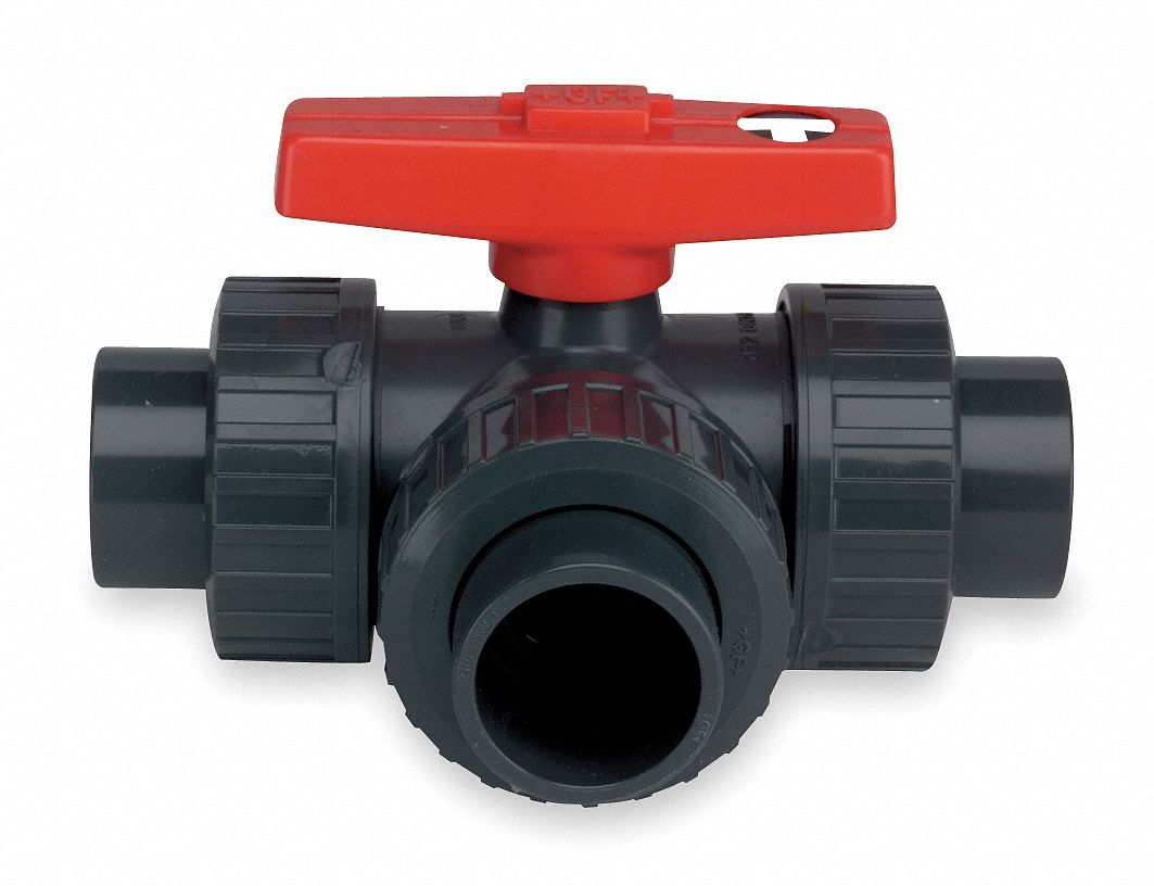 3 way pvc valve