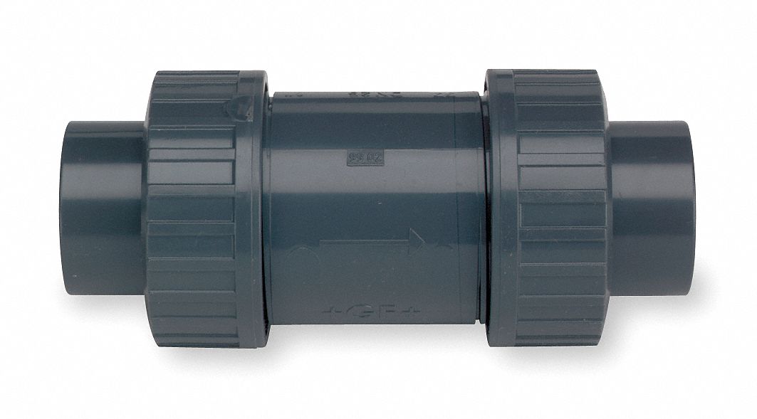Ball Check Valve,PVC,11/2 In.,Socket Grainger