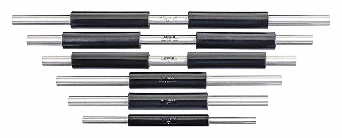 Micrometer Setting Standard Set: Inch, 10 in/11 in/6 in/7 in/8 in/9 in Lg, 3/8 in Dia