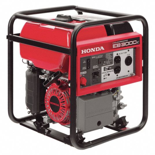 Honda Portable Generator Conventional Generator Fuel Type Gasoline Generator Rated Watts 2 600 W 6nck7 Eb3000ck2a Grainger