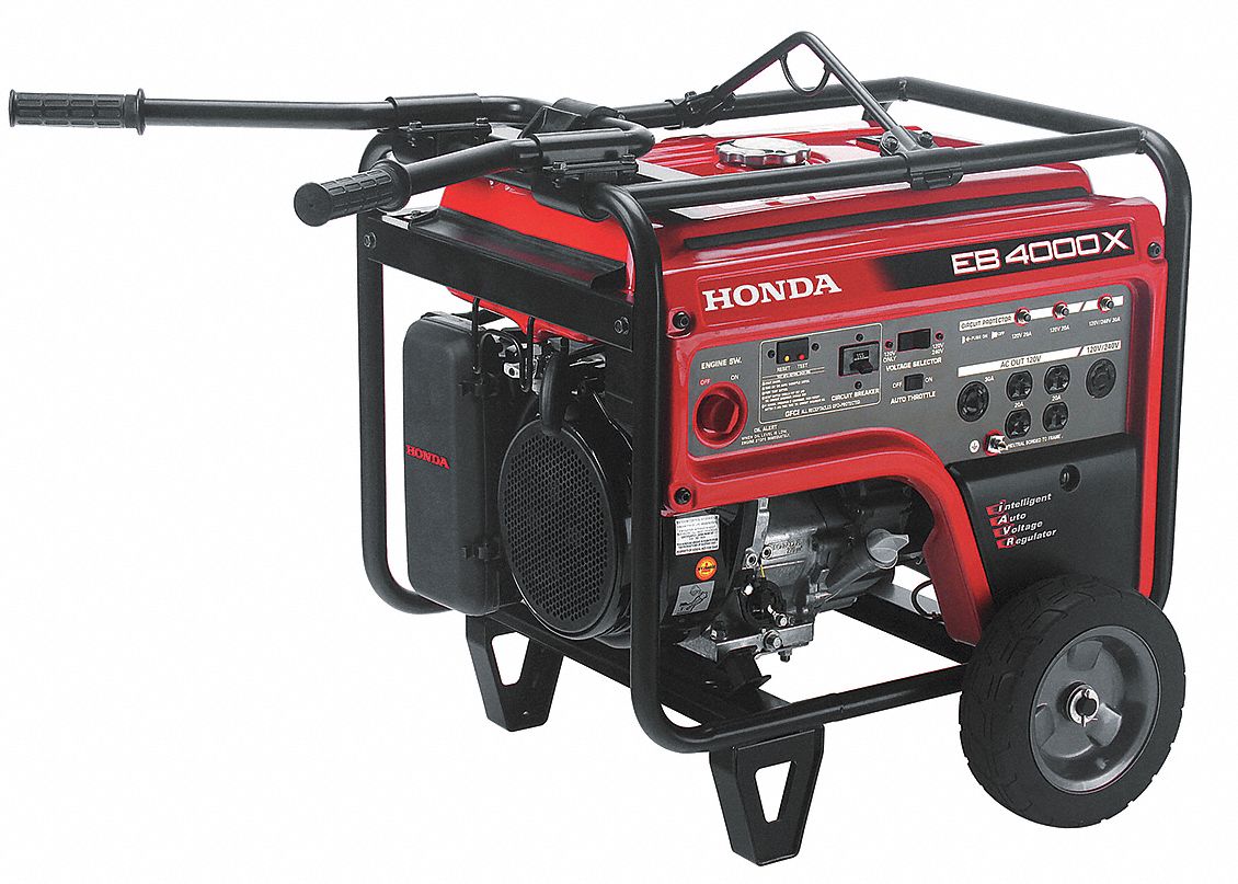 HONDA Recoil Gasoline Portable Generator, 3500 Rated Watts, 5,000 W