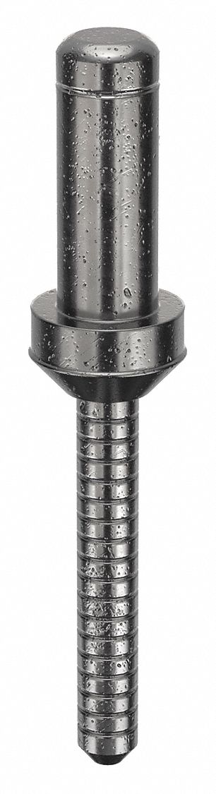 Blind Rivet, 2.16 in L, 0.3125 in dia, PK10: Inch, 2 5/32 in Overall Lg, 11/16 in Body Lg, Dome, 10 PK