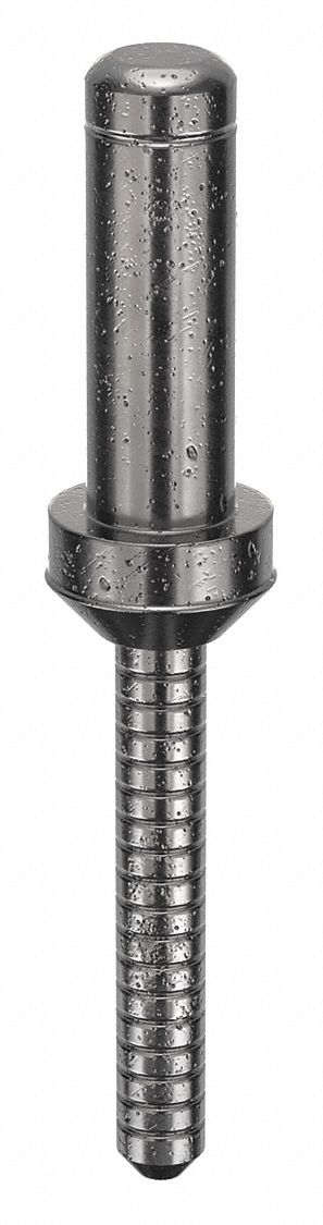 Blind Rivet, 2.285" L, 0.3125" dia, PK10: Inch, 2 9/32 in Overall Lg, 13/16 in Body Lg, Open End, 10 PK