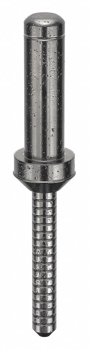 Blind Rivet, 2.41 in L, 0.3125 in dia, PK10: Inch, 2 13/32 in Overall Lg, 15/16 in Body Lg, Dome, 10 PK
