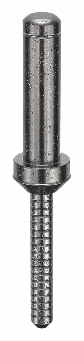 Blind Rivet, 2.535" L, 0.3125" dia, PK10: Inch, 2 17/32 in Overall Lg, 1 1/16 in Body Lg, Dome, 10 PK