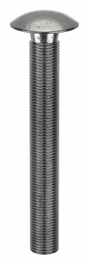 Lock Bolt, 1/4 in dia, 2.114 in L, PK10: Inch, 1/4 in Rivet Dia, 2 7/64 in Overall Lg, Steel, 10 PK