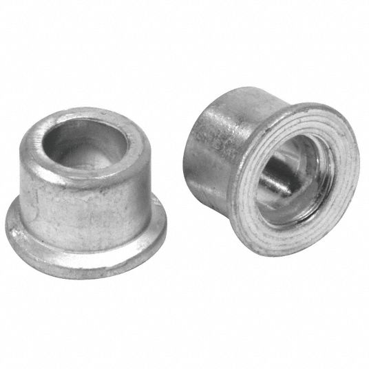 HUCK MAGNALOK Steel Lockbolt Collar, Standard Flange, 1/4 in Rivet Dia. 6NCW83LC2R8GPKT