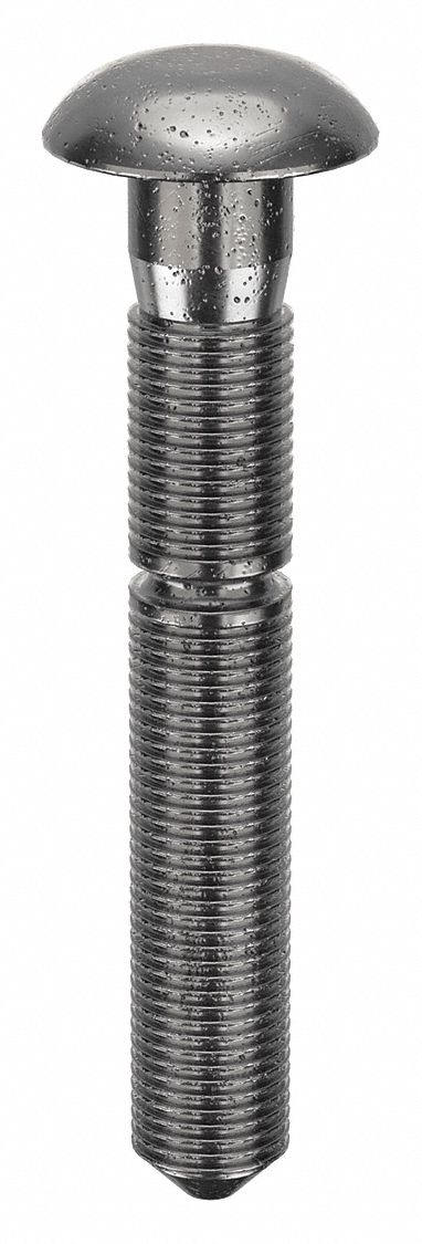 Lock Bolt, 1/4 in dia, 1.827 in L, PK10: Inch, 1/4 in Rivet Dia, 1 53/64 in Overall Lg, Steel, 10 PK