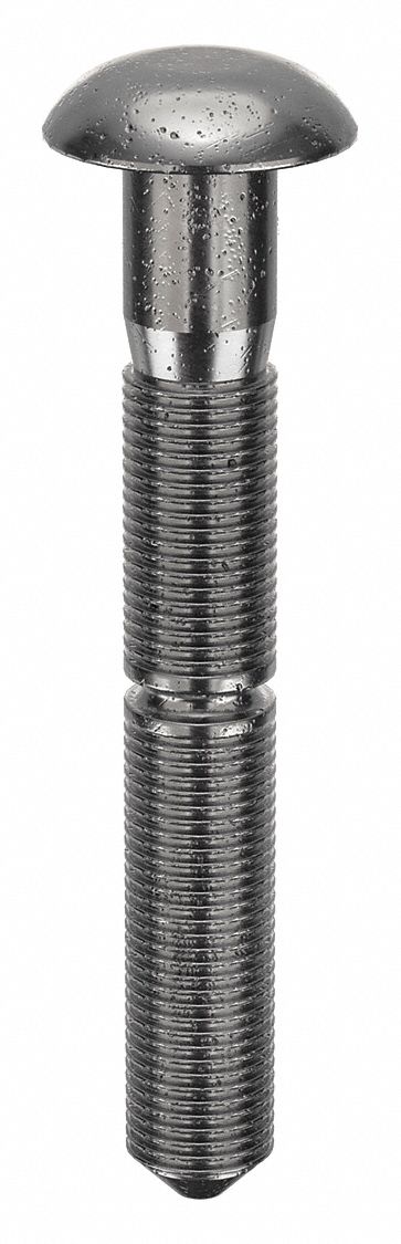 Lock Bolt, 1/4 in dia, 1.952 in L, PK10: Inch, 1/4 in Rivet Dia, 1 61/64 in Overall Lg, Steel, 10 PK